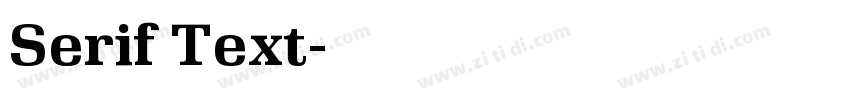 Serif Text字体转换
